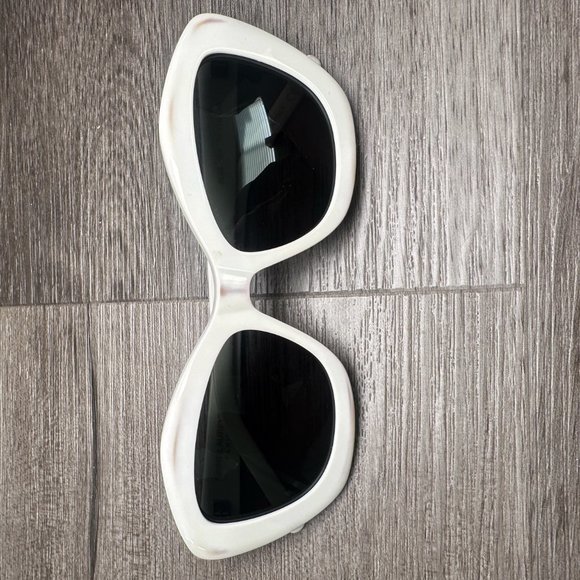 SAINT LAURENT CATE EYE IVORY SUNGLASSES SL 423 - Picture 11 of 12
